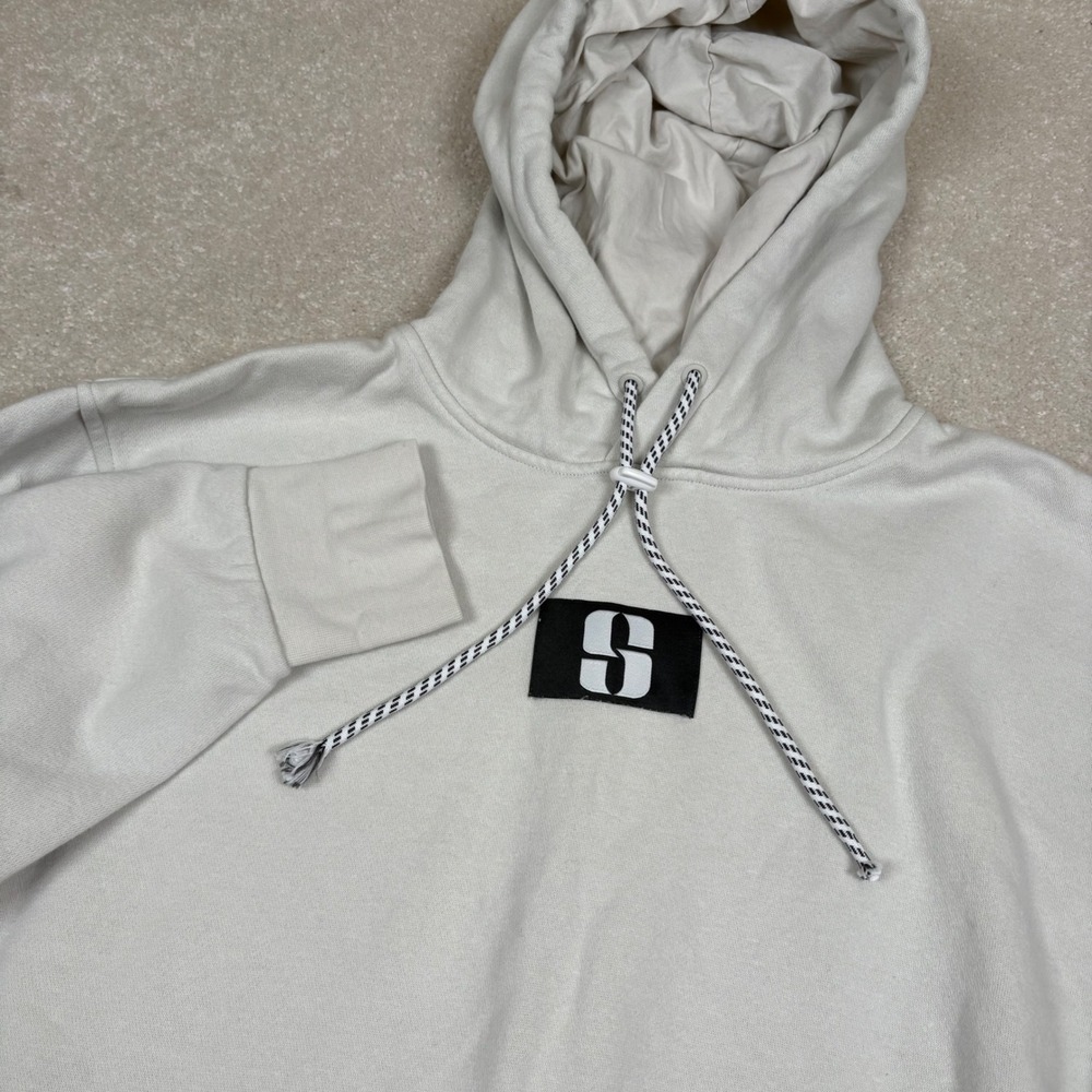 Nike Mens Sabrina Ionescu Fleece Basketball Hoodie Sweatshirt Off White Medium